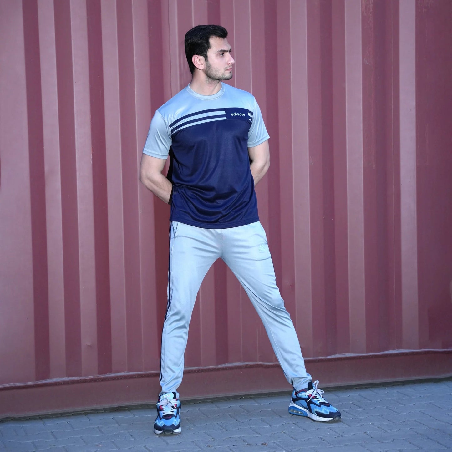 Special Edition – Grey/Navy Blue Tracksuit
